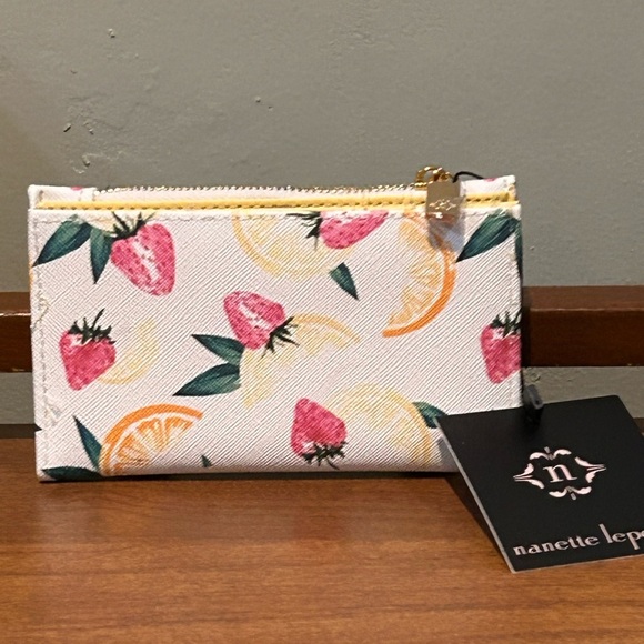 NANETTE LEPORE Juicy Fruits Slim Bifold Wallet With Snap Button Closure. - Picture 12 of 13